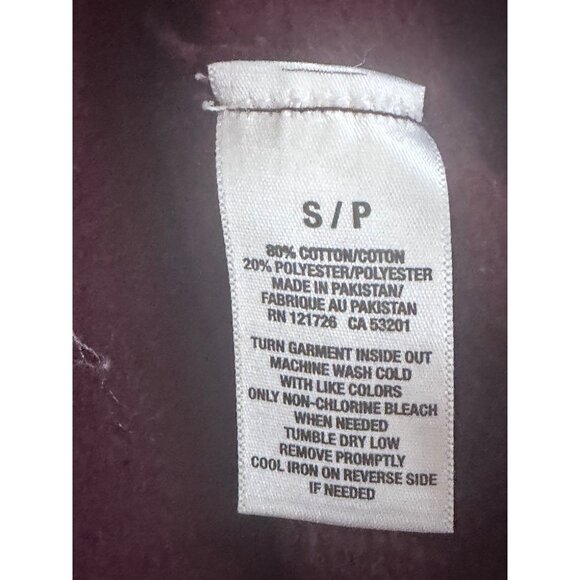 Y2K Aeropostale Zip-Up Hoodie Jacket S/P Maroon Fleece Spellout Logo Goth Skater - Picture 7 of 12